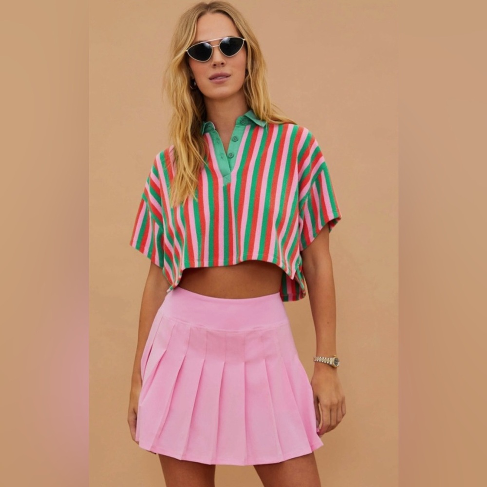 BEACH RIOT SPORT Cape Tennis Skort Pink Size Small
